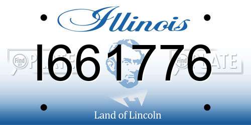 I661776 Illinois License Plate