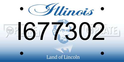 I677302 Illinois License Plate
