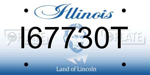 I67730T Illinois License Plate