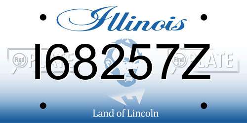 I68257Z Illinois License Plate