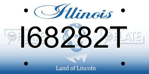 I68282T Illinois License Plate