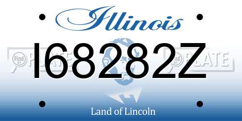 I68282Z Illinois License Plate