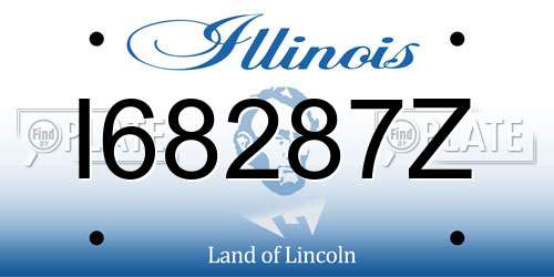 I68287Z Illinois License Plate