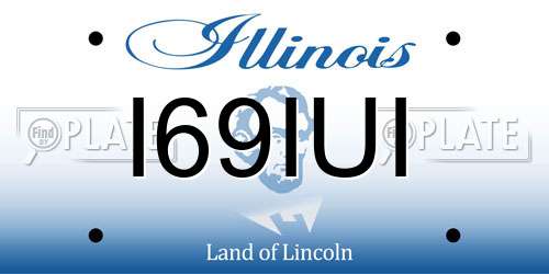 I69IUI Illinois License Plate