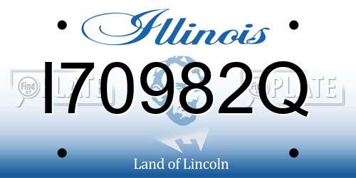 I70982Q Illinois License Plate