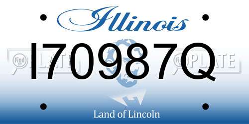 I70987Q Illinois License Plate