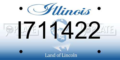 I711422 Illinois License Plate