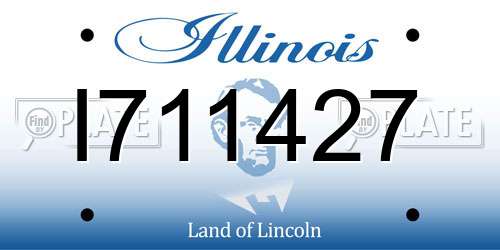 I711427 Illinois License Plate