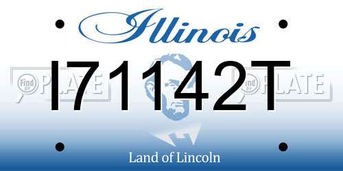 I71142T Illinois License Plate