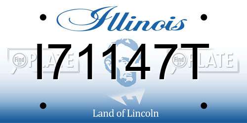 I71147T Illinois License Plate