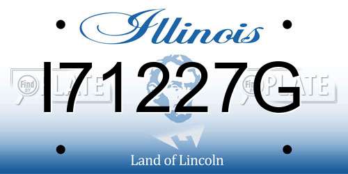 I71227G Illinois License Plate