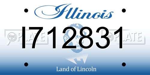 I712831 Illinois License Plate