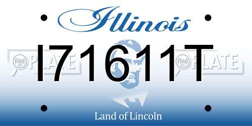 I71611T Illinois License Plate