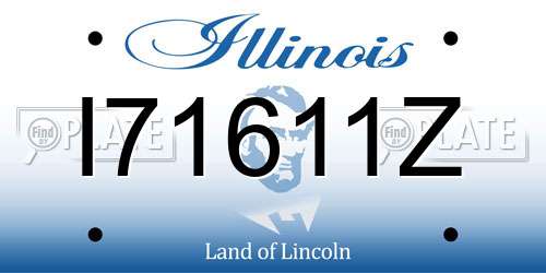 I71611Z Illinois License Plate