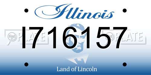 I716157 Illinois License Plate