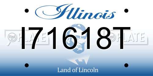 I71618T Illinois License Plate