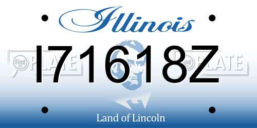I71618Z Illinois License Plate