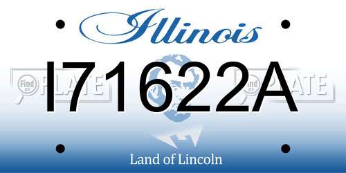 I71622A Illinois License Plate