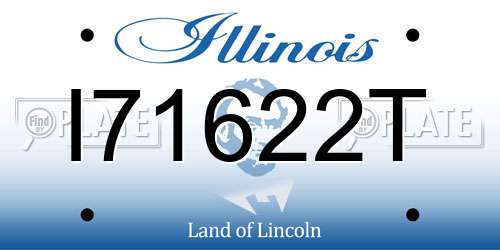 I71622T Illinois License Plate