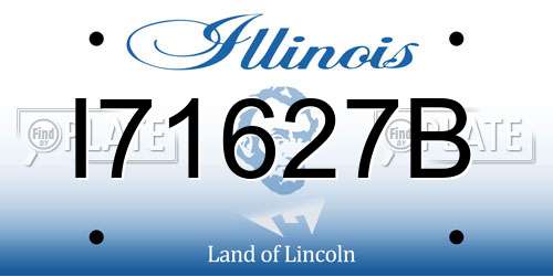 I71627B Illinois License Plate