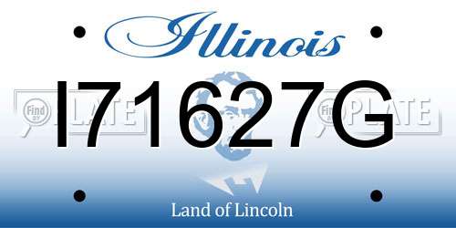 I71627G Illinois License Plate