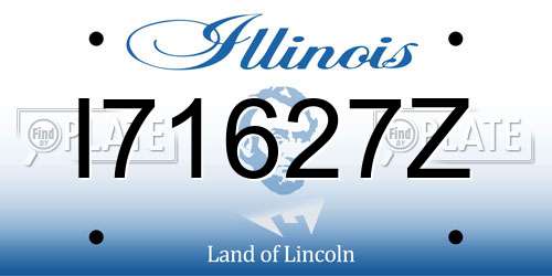 I71627Z Illinois License Plate