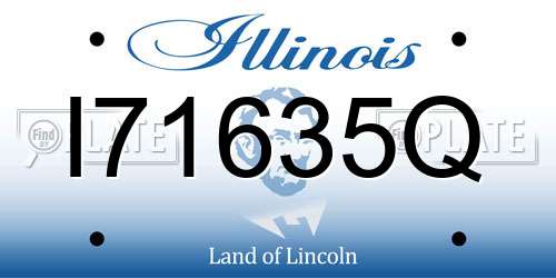 I71635Q Illinois License Plate