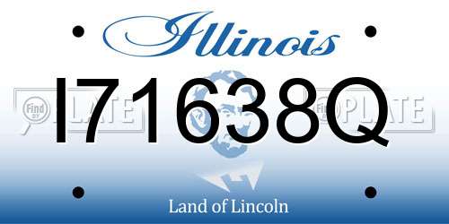 I71638Q Illinois License Plate