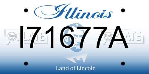 I71677A Illinois License Plate