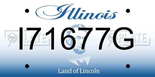 I71677G Illinois License Plate