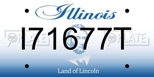 I71677T Illinois License Plate