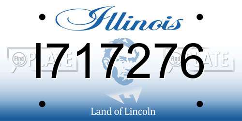 I717276 Illinois License Plate