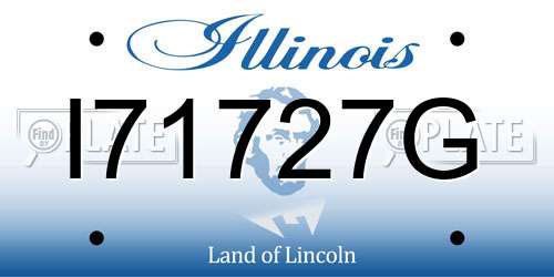I71727G Illinois License Plate