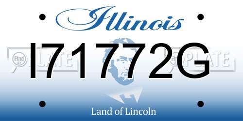 I71772G Illinois License Plate