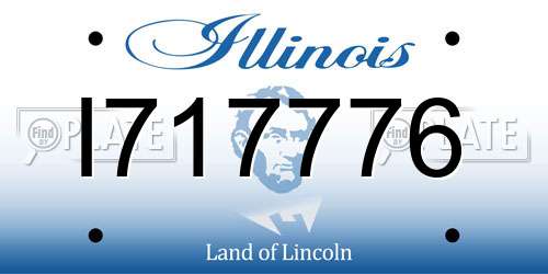 I717776 Illinois License Plate