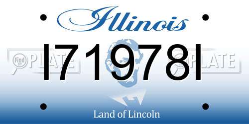 I71978I Illinois License Plate