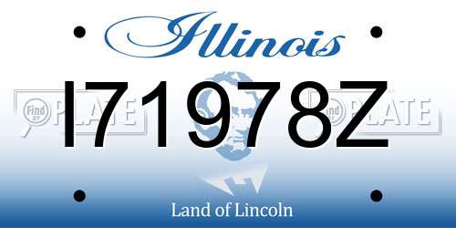 I71978Z Illinois License Plate