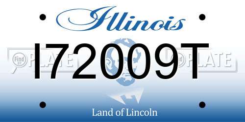 I72009T Illinois License Plate