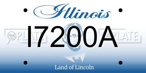 I7200A Illinois License Plate