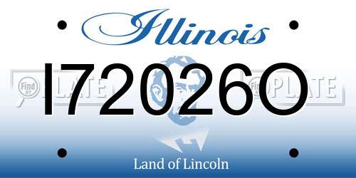 I72026O Illinois License Plate