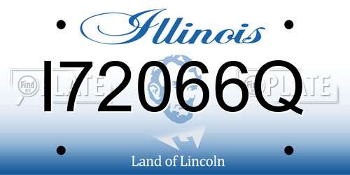 I72066Q Illinois License Plate