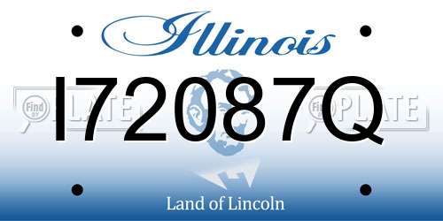 I72087Q Illinois License Plate