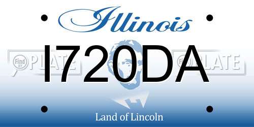 I720DA Illinois License Plate