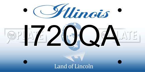 I720QA Illinois License Plate