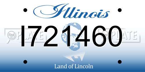 I721460 Illinois License Plate