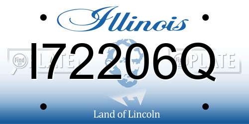 I72206Q Illinois License Plate