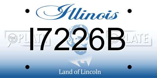 I7226B Illinois License Plate