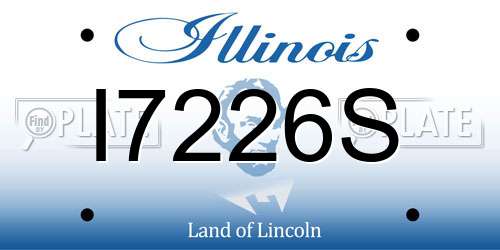I7226S Illinois License Plate