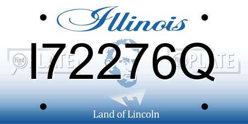 I72276Q Illinois License Plate