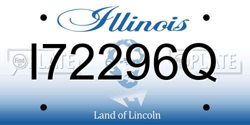 I72296Q Illinois License Plate